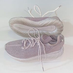 Adidas Lavender Ortholite Tubular Primeknit EVN 791001 Sock Sneakers Size 7
